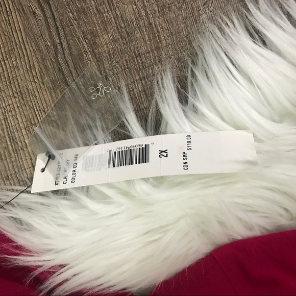 DKNYC fuchsia stretch pleated dress - Picture 5 of 7